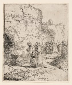 Le Christ porté au tombeau - Rembrandt van Rijn
