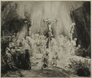 Christ crucifié entre les deux voleurs : "Les Trois Croix" - Rembrandt van Rijn