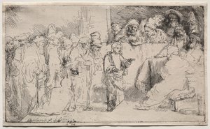 Le Christ disputant avec les docteurs : Une esquisse, 1652
