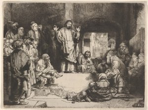 Le Christ prêchant, appelé La Petite Tombe, vers 1657 - Rembrandt van Rijn