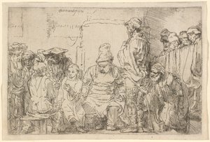 Christ assis disputant avec les docteurs