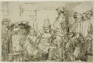 Christ assis disputant avec les docteurs