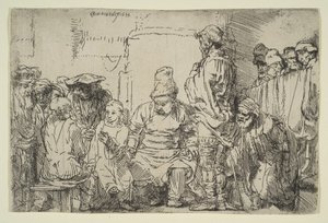 Christ assis disputant avec les docteurs