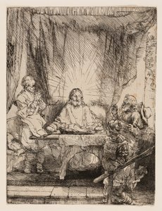 Le Christ à Emmaüs : La grande planche