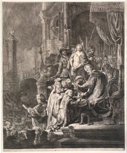 Jésus devant Pilate : grande planche