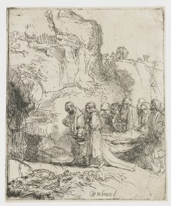 Christ porté au tombeau - Rembrandt van Rijn