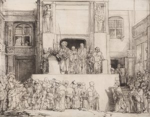 Christ présenté au peuple. 1655 - Rembrandt van Rijn