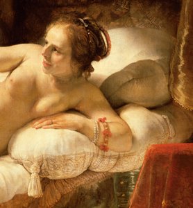 Danaé, 1643 (détail) - Rembrandt van Rijn