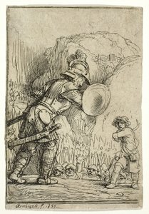 David et Goliath - Rembrandt van Rijn