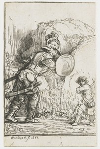 David et Goliath - Rembrandt van Rijn