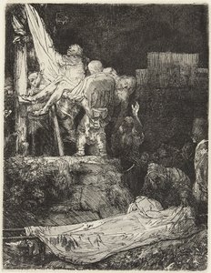 La Descente de croix à la lueur des torches - Rembrandt van Rijn