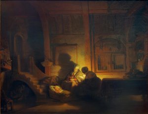 La Sainte Famille - Rembrandt van Rijn