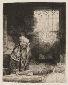 Faust (Le savant dans son cabinet de travail) - Rembrandt van Rijn