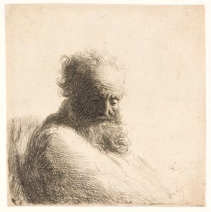 Vieil Homme Barbu. Buste - Rembrandt van Rijn