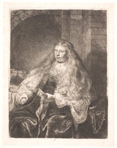 Fille aux cheveux tombant sur les épaules (la "grande mariée juive")