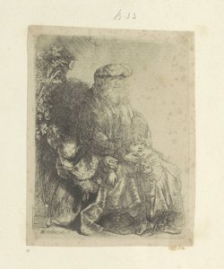Jacob embrasse Benjamin - Rembrandt van Rijn