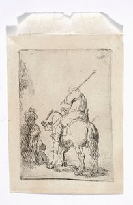 Un cavalier coiffé d