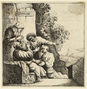 Le manteau de Joseph apporté à Jacob - Rembrandt van Rijn