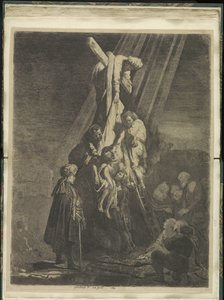 Descente de croix: deuxième plaque - Rembrandt van Rijn
