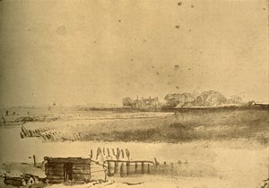 Dessin de paysage, vers 1630