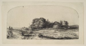 Paysage avec une grange à foin et un troupeau de moutons, 1652