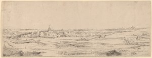 Paysage avec vue vers Haarlem (Le champ du peseur d