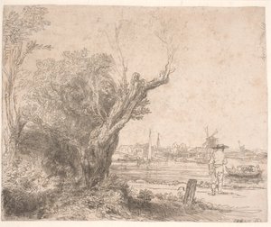 Paysage. "De Omval"