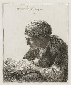Lectrice. 1634 - Rembrandt van Rijn