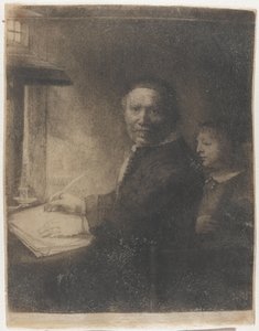 Lieven Willemsz. van Coppenol, maître écrivain : la plus petite plaque