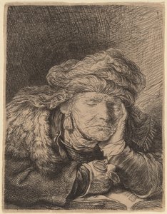 Vieille femme dormant - Rembrandt van Rijn