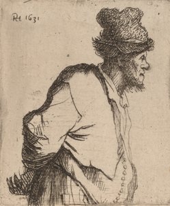 Paysant avec les Mains Derrière le Dos