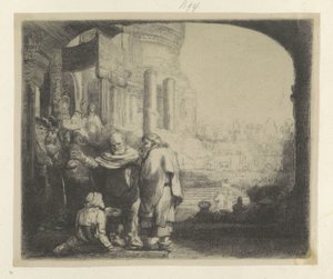 Pierre et Jean guérissant un infirme à la porte du Temple