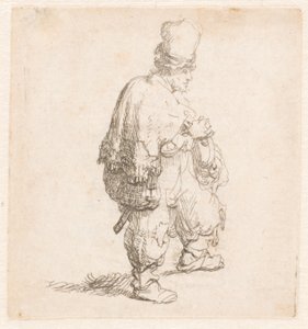 Polonais debout avec les bras croisés - Rembrandt van Rijn