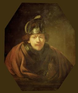 Autoportrait en guerrier - Rembrandt van Rijn