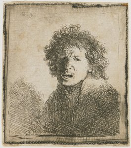 Autoportrait avec la bouche ouverte, 1630
