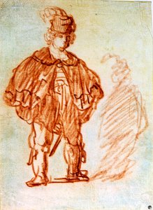 Acteur debout, années 1630 - Rembrandt van Rijn
