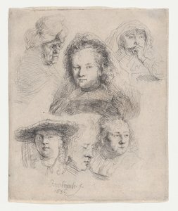 Études des têtes de Saskia et d