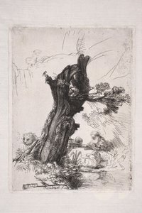 Saint Jérôme écrivant près d