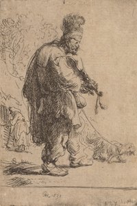Le violoneux aveugle - Rembrandt van Rijn