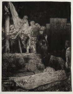 La Descente de Croix à la lumière des torches - Rembrandt van Rijn