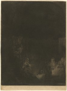 La mise au tombeau - Rembrandt van Rijn