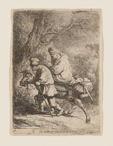 La fuite en Égypte - Rembrandt van Rijn