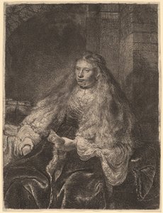 La grande mariée juive - Rembrandt van Rijn