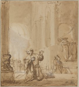 La parabole du publicain et du pharisien - Rembrandt van Rijn