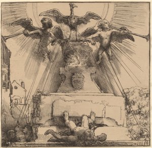 Le Phénix ou la Statue Renversée - Rembrandt van Rijn
