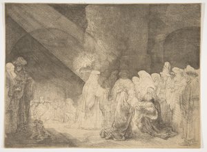 La Présentation au Temple: Plaque oblongue