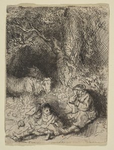 Le berger endormi, ca. 1644