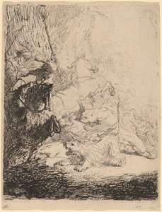 La petite chasse au lion (avec deux lions)