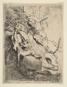 La Petite Chasse au Lion avec un Lion, ca. 1629
