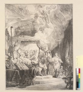 La mort de la Vierge - Rembrandt van Rijn